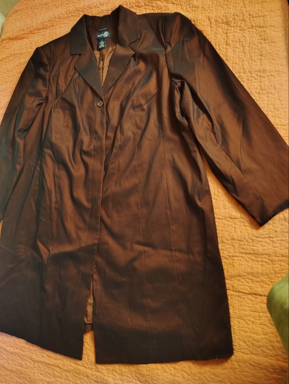 Men's Black Long Coat Jacket